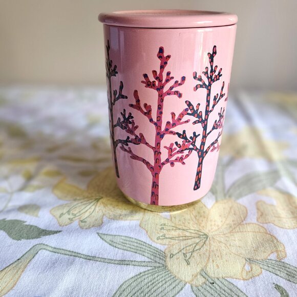Large David's Tea Pink Tree Covered Mug - Picture 2 of 8